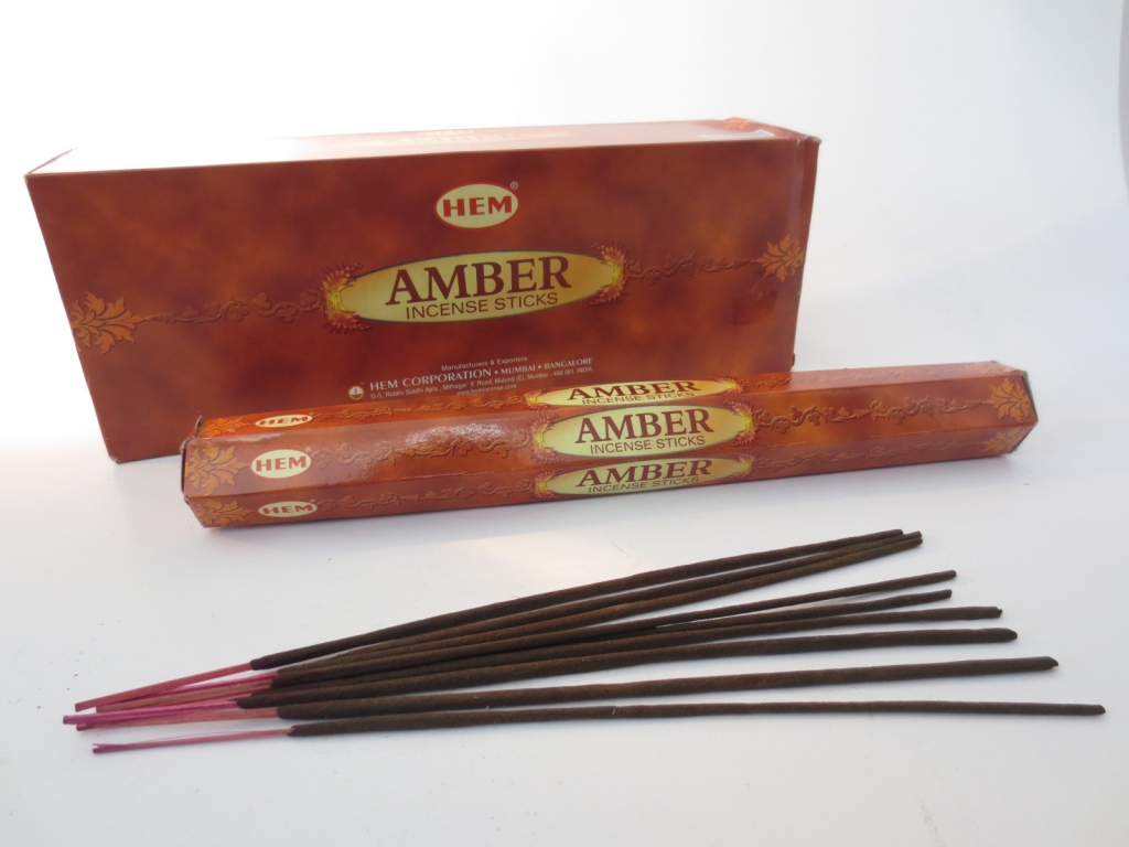 Amber - HEM Wierook stokjes (Pakje of Doos)