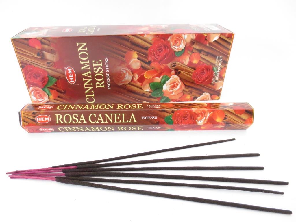 Cinnamon Rose - HEM Wierook stokjes (Pakje of Doos)