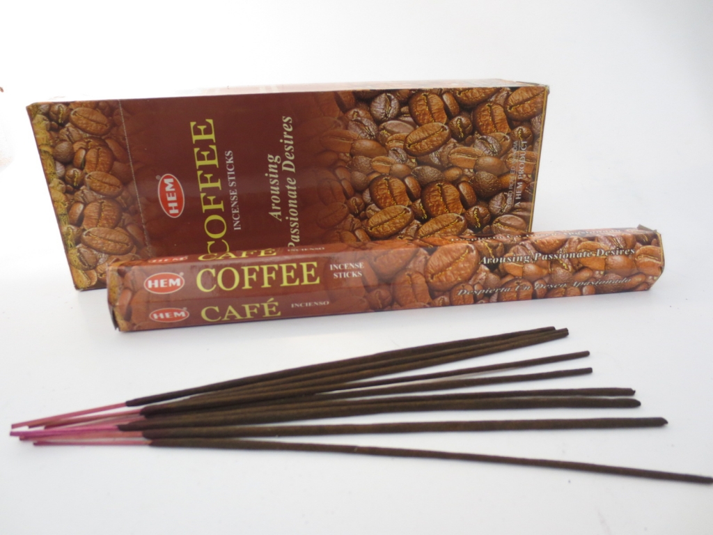Coffee - HEM Wierook stokjes (Pakje of Doos)