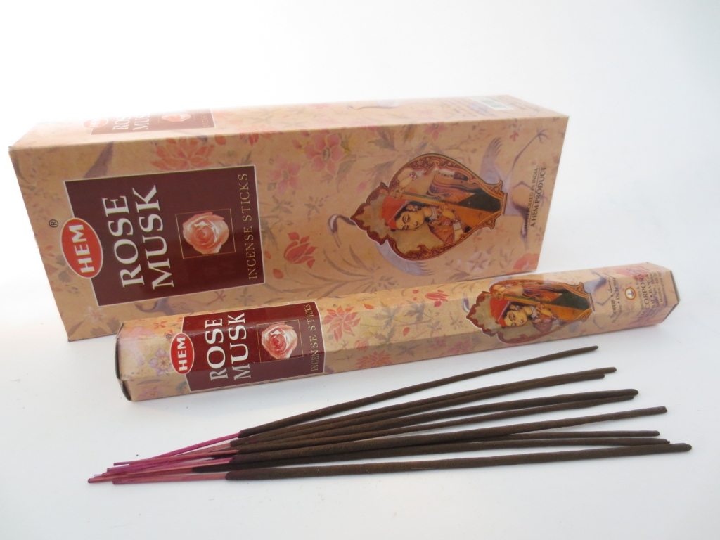 Rose Musk - HEM Wierook stokjes (Pakje of Doos)