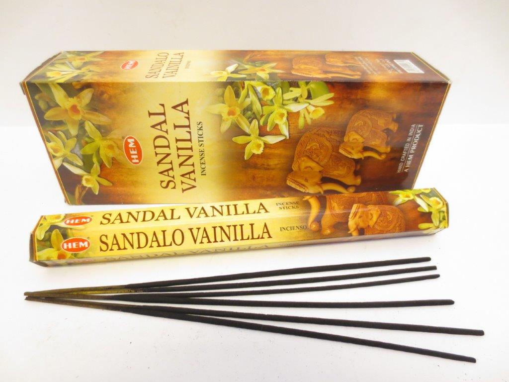 Sandal Vanilla - HEM Wierook stokjes (Pakje of Doos)