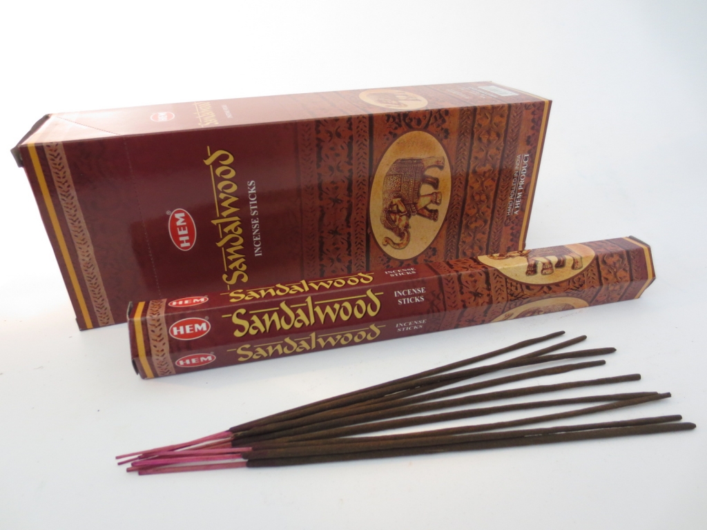 Sandalwood - HEM Wierook stokjes (Pakje of Doos)