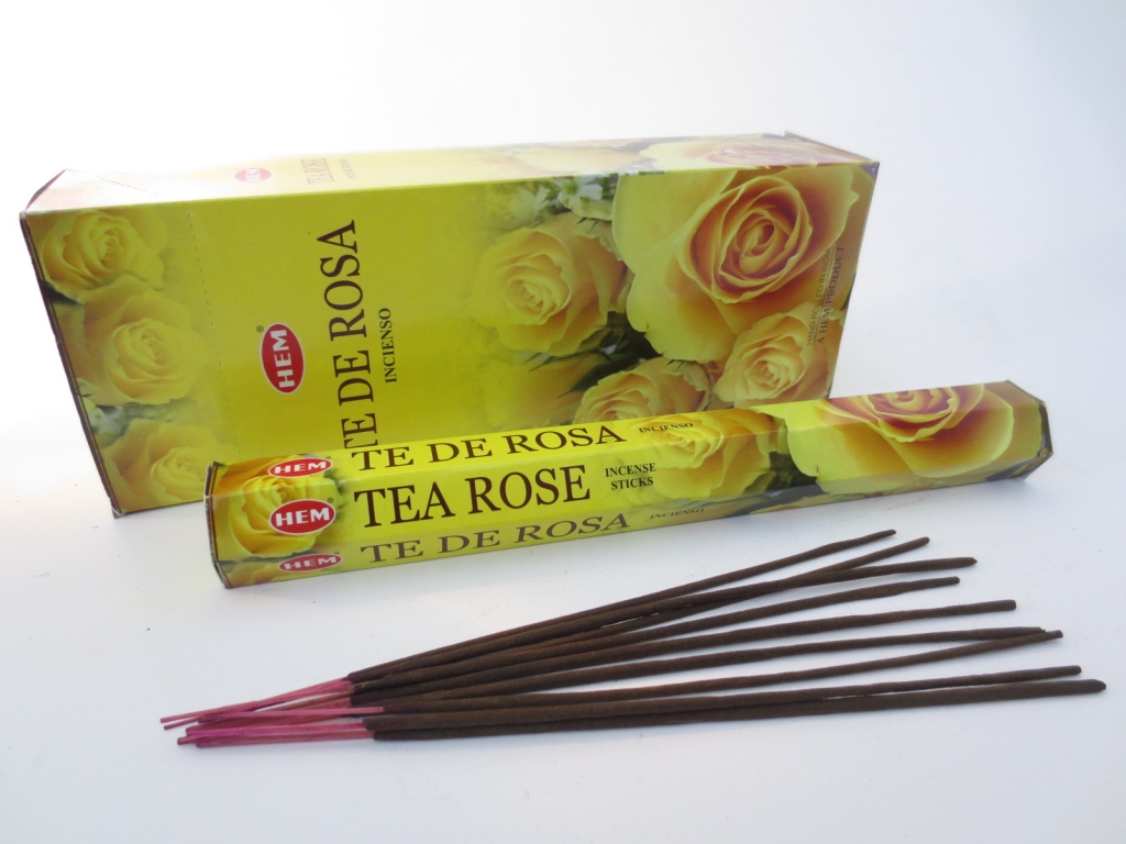 Tea Rose - HEM Wierook stokjes (Pakje of Doos)