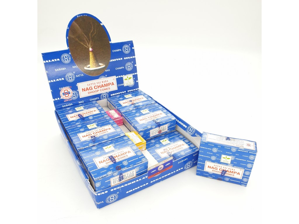 Satya Nagchampa Agarbatti Cones/Kegels - Afbeelding 2