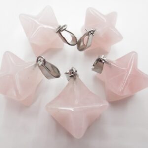 Meteoor pendant / hanger - Rozenkwarts