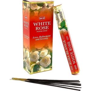 White Rose – HEM Wierook stokjes (Pakje of Doos)