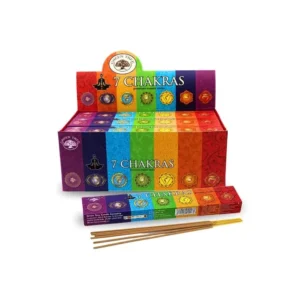 7 Chakras - Green Tree Wierook stokjes (Pakje)
